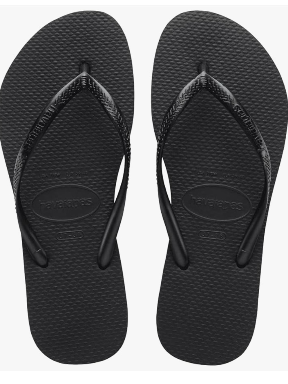 Havaianas Black Flip Flops 37-38